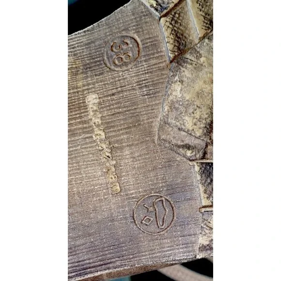 Reiker Peyton Graphic Print Side Zip Combat Boots 38 (sz 7.5-8) - Picture 7 of 7